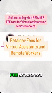 39 reactions · 11 shares |  Let’s talk about retainer fees and why...