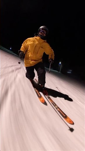 Night Telemark Skiing