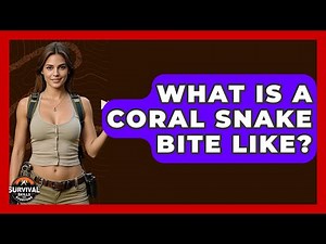 What Is A Coral Snake Bite Like? - Survival Skills for Everyone