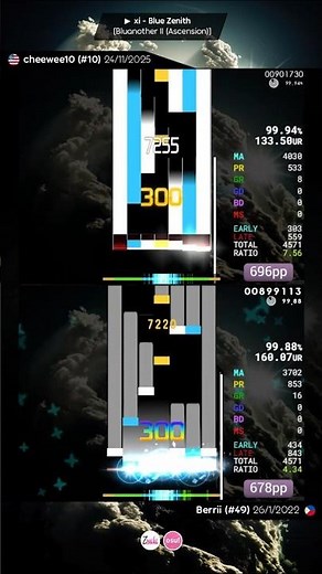 8.31* Blue Zenith [Ascension] #osu #osumania #osugame #bluezenith #vsrg #osumania7k #osumaniaskins