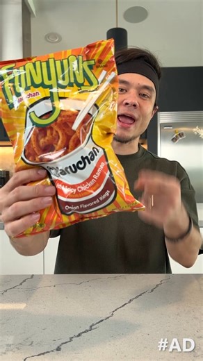 Matt Stonie on Instagram: "#ad The Hot & Spicy Chicken Ramen Flavored @officialfunyuns are here!! 2 classic flavors I never thought I'd see together, all in 1 bag! Definitely give them a try today! #Funyuns_Partner @maruchan_inc"
