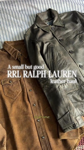 A small but good haul from one of my favorite brands of all time, Double RL Ralph Lauren 🤠 Which should I keep and which should I sell? #rrl #doublerl #ralphlauren #vintageralphlauren