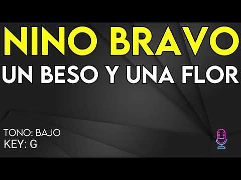 Nino Bravo - Un Beso Y Una Flor - Karaoke Instrumental - Bajo