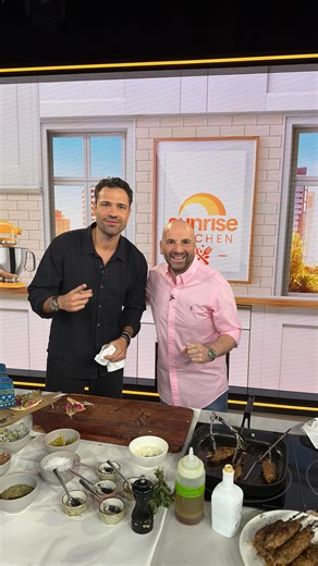 The TalentINK Group on Instagram: "🇦🇺✨ When worlds (and flavours) collide! Greek superstar @argiros_konstantinos joins @gcalombaris on Sunrise for a special cooking segment — and gets his first taste of Kangaroo Souvlaki! 🦘🔥 Konstantinos is in Australia on tour, with two massive Sydney shows left at the iconic Sydney Opera House — tonight and tomorrow! 🎶 Don’t miss it! #SunriseOn7 #GeorgeCalombaris #KonstantinosArgiros #SydneyOperaHouse #GreekMusic #AustralianFlavours #KangarooSouvlaki"