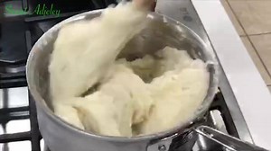 How To Make The Authentic Ghana Banku This Delicacy made from a mix of Fermented Corn and Cassava (Yuca) dough is enjoyed by young and old in Ghana and a sister to our famous Ga Kenkey, it’s a must try Enjoy Ingredients: 3cups - Banku Mix 3cups - Water Salt - tt | Sweet Adjeley