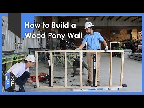 How to Build a Pony Wall Using Wood and ClarkDietrich Pony Wall Supports