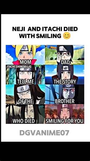 neji and Itachi died with smiling😢#naruto #anime #narutoshippuden #itachi #neji #sad#madara
