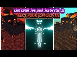 Dragon Mounts 2 Nether Dragon By Tomanex and Skoala mod for mcpe