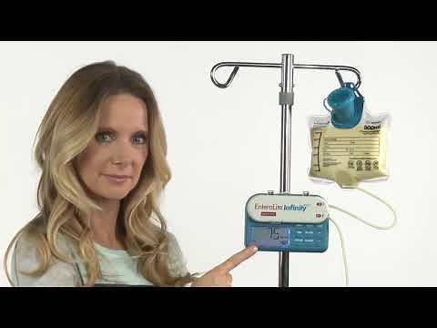 How to turn on Moog EnteraLite Infinity Enteral Feeding Pump?
