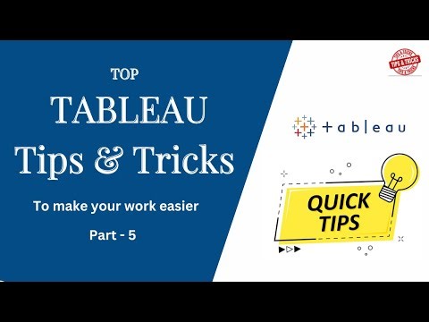 Top 5 Tableau Tips & Tricks that you must know - Part 5 | Tableau Like a Pro!