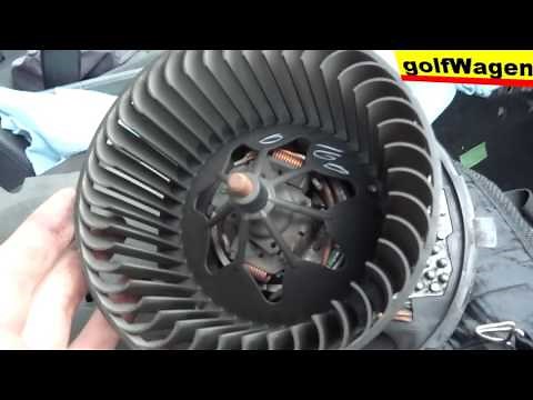 VW Golf 5, How to replace AC air blower motor on VW Golf 5 Jetta 3