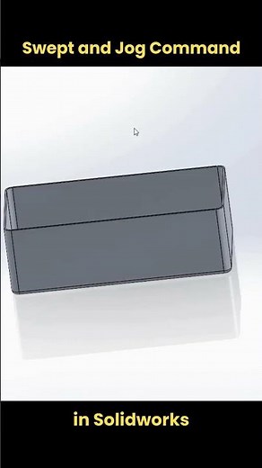 Swept and Jog Commands in SolidWorks #shorts
