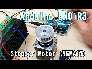 【簡単Arduino #1】ステッピングモーターを回してみよう（字幕ONで説明有り）