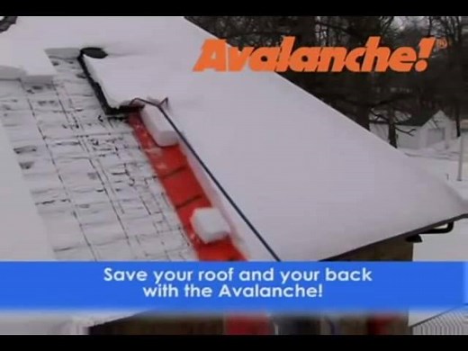 The Avalanche Wheeled Roof Rake! Rolls through snow twice as fast as standard roof rakes. Wheels protect your roof and allow for easier movement, reducing back strain. Made in the U.S.A. | Northern Tool Equipment