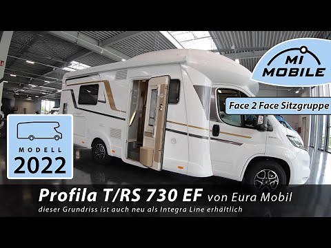 NEU - Eura Mobil Profila 730 EF - Integra Line 730 EF - Face2Face Sitzgruppe, Einzelbetten, Raumbad
