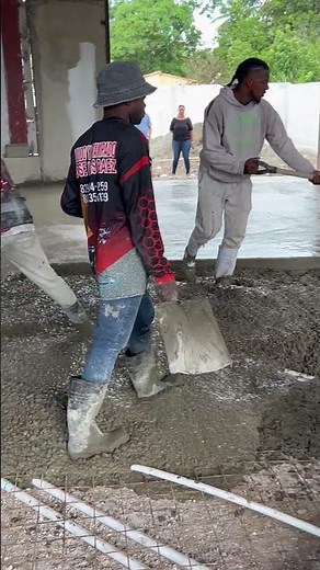 El proceso real de un piso de concreto #construccion #concreto