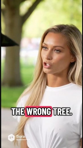 I think you’re barking up the wrong tree. Cut to the wordplay joke.