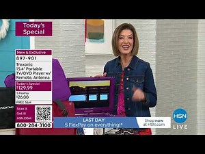 Trexonic 15.4" Portable TV/DVD Player w/Remote, Antenna ...