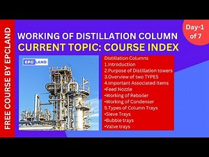 Day 1 of 7: Distillation Columns Course Overview: Key Topics & Learning Index | EPCLAND
