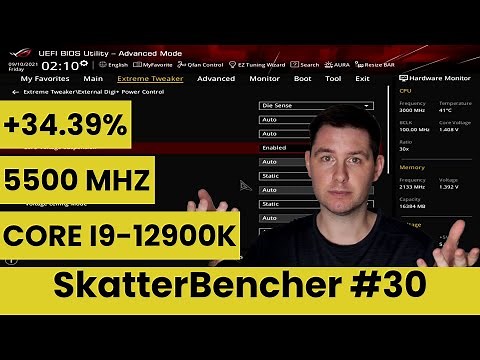 Core i9-12900K Overclocked to 5500 MHz with GIGABYTE Z690 AORUS Master | SkatterBencher #30
