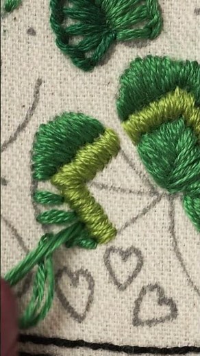 SATIN STITCH | Shamrock Leaf, Embroidery for Beginners