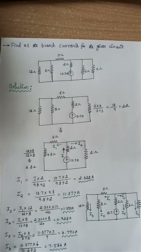 Find all the branch currents