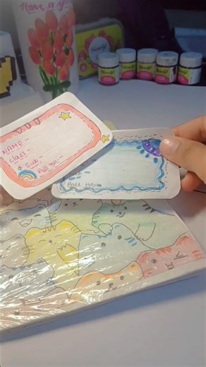 DIY CUTE 🤩NAME SLIP✨️| easy craft with paper |#craftideas #shortsfeed #artandcraftzone