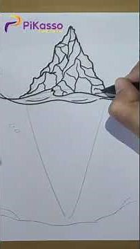 How to Draw a Glacier Easy in The Right Way