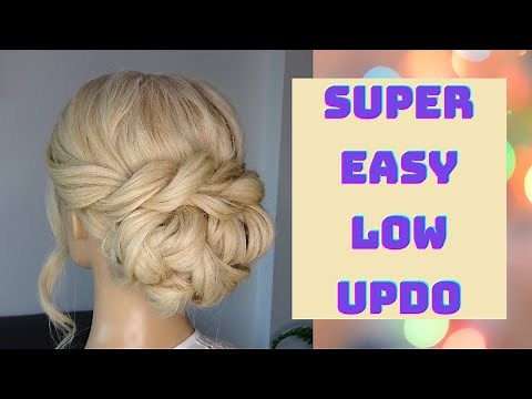 Quick and easy low updo - hair tutorial