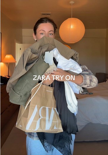 Found some really good pieces for spring 🪻 #zarahaul #tryonhaul #springfashion #zara #zarafinds