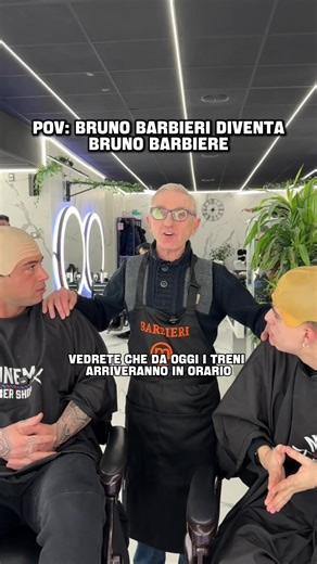 Da Bruno Barbieri a Bruno Barbiere é un attimo #perte #pov #masterchef #barbershop #viral