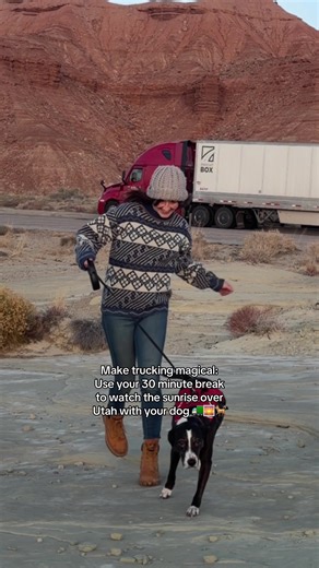 Experiencing the Sunrise as a Truck Driver