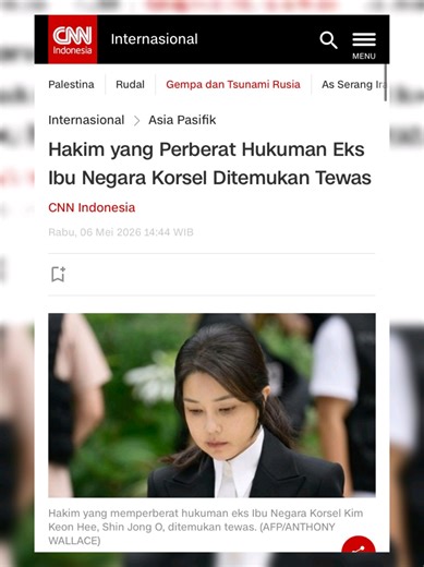 Hakim Shin Jong O Meninggal Usai Tangani Kasus Sensitif