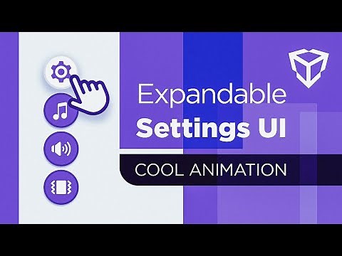 Unity Expandable Settings UI with cool animations