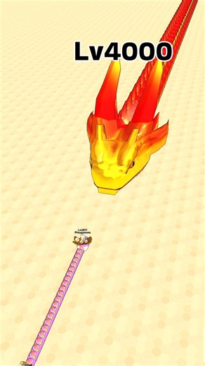 Snake game: Baby snake confronts boss lv4000🥵 #snakeclashio #snakevideo #snake #snakeclash #shorts