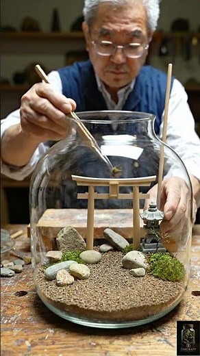 This Miniature Garden Took Perfect Precision #diy #zen #satisfying