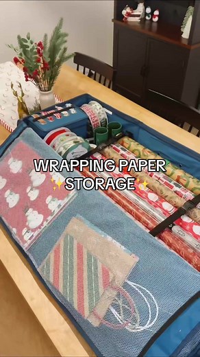 The BEST way to keep those closets clear and all your wrapping supplies in one easy place this holiday season! This organizer also comes in larger and smaller sizes! 🎁🎀 **Everything linked in my Amazon Storefront under “Wrapping Supplies” #wrappingpaper #wrappingpaperstorage #wrappingpaperorganization #wrappingsupplies #christmaswrapping #christmaswrappingpaper #organizedhome #christmasstorage #christmasorganization #asmrsounds #asmrorganizing #littleelf #littleelfgiftwrapcutter