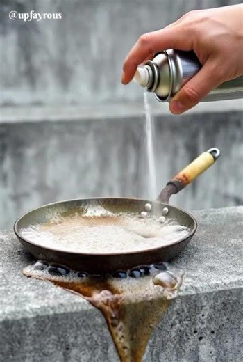 You won’t believe how dirty this frying pan was… 😳