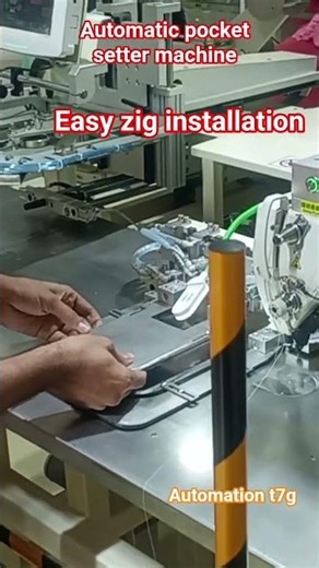 Zig plate installation easy method. Automatic pocket setter machine