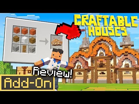 CRAFTABLE HOUSES ADDON for Minecraft Bedrock in-depth review!