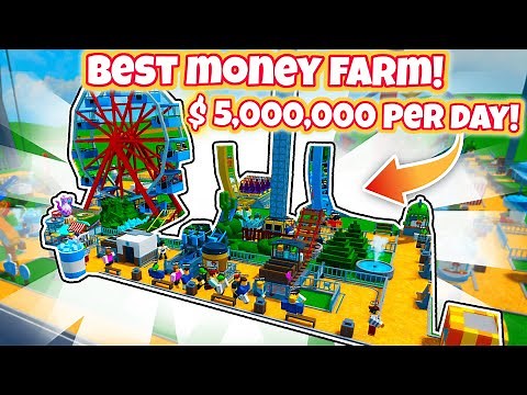 How To Build The *BEST* Money Farm in Theme Park Tycoon 2!