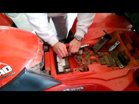 ATV battery installation