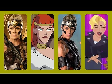 Evolution of "Antiope" in Cartoons and Movies (DC Comics)