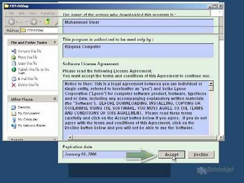 Tutorial: Using Epson Adjustment Program/Utility to reset waste counter