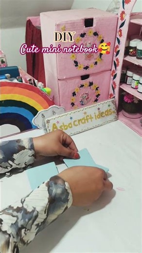 DIY cute and easy paper notebook book 🥰 |easy and unique note book| paper diary| #diy #aesthetic