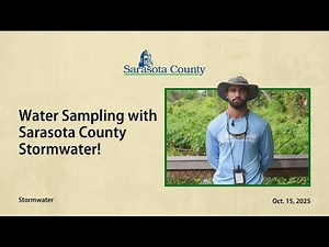 Water Sampling with Sarasota County Stormwater