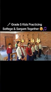 🎤 Grade 5 Kids Practicing Solfege & Sargam Together 😍🎵