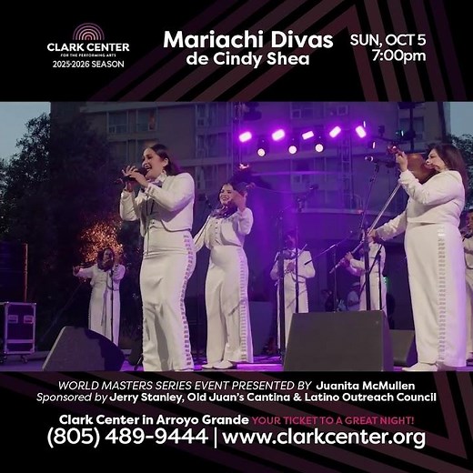 Clark Center Presents: Mariachi Divas de Cindy Shea - SUN, OCT 5; 7pm