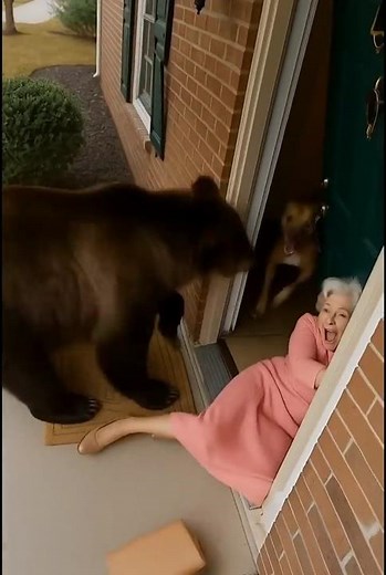 Brave Pitbull vs Bear to save the old owner🐶🐻💥 | Epic Wildlife Rescue!