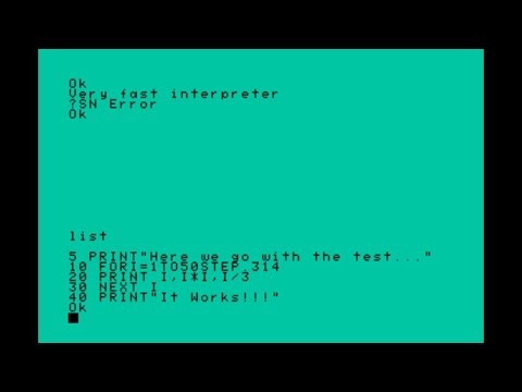 Aquarius [BASIC test] (1983) Mattel Electronics {PAL}
